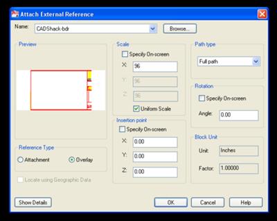 Autocad External Reference Unreferenced