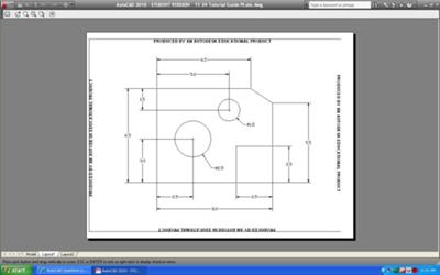 AutoCAD student version plotting problem