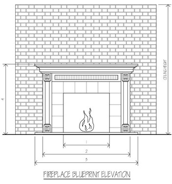 custom fireplace blueprints