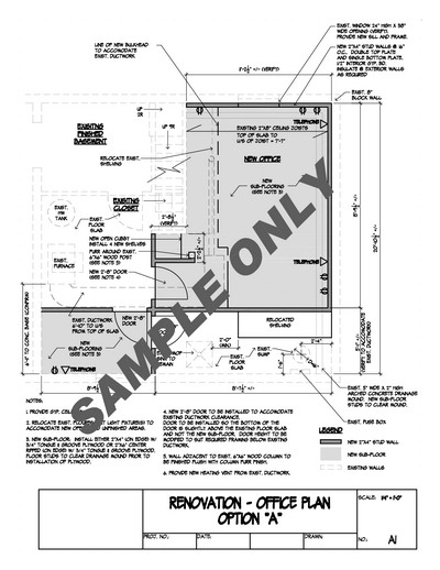 office plan CAD drawings