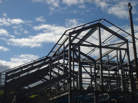 steel building frame