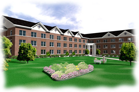 apartment complex rendering